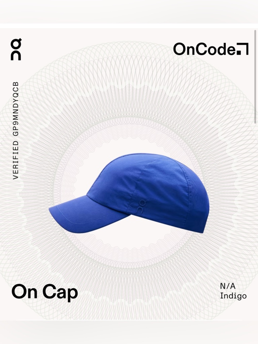 On running On cap Unisex